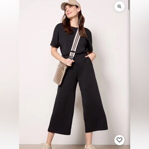 Evereve air essentials crop wide leg jumpsuit